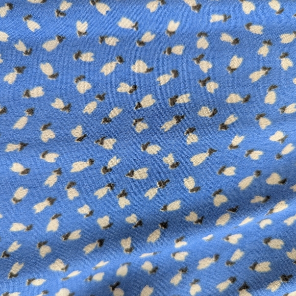 Rollas Brand Blue Tulips Button-Down Dress, XS - Picture 9 of 10